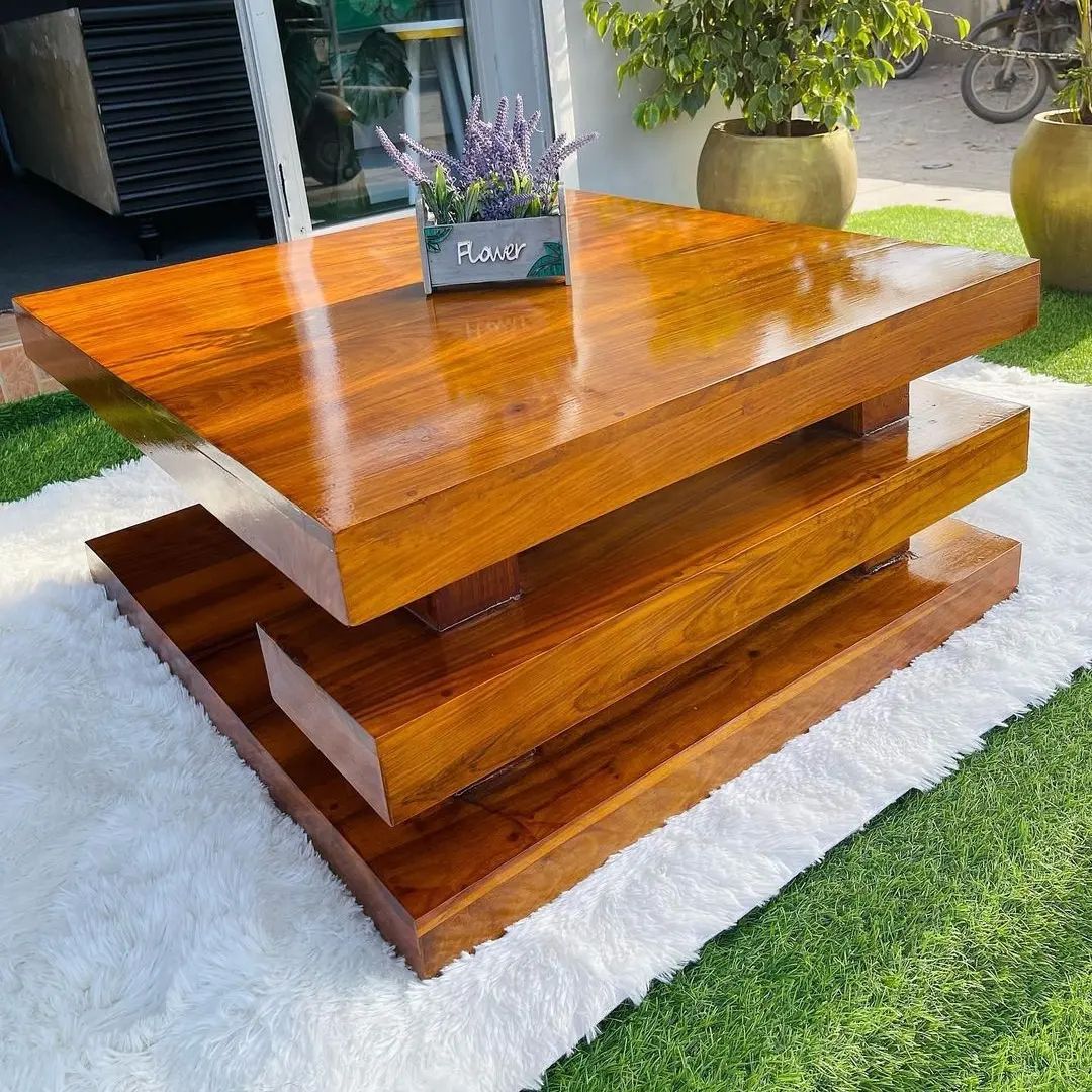 Rustic Walnut Coffee Table